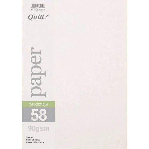 Quill Parchment 90gsm A4 Paper Natural 25 Pack