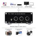 Fosi Audio TB10A 2 Channel Stereo Audio Amplifier Receiver, Mini Hi-Fi Class D Integrated Tpa3116 Amp For Speakers 100W x 2, With Bass and Treble