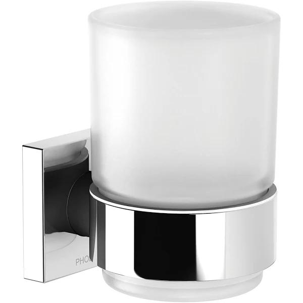 Phoenix Radii Square Tumbler & Holder Chrome