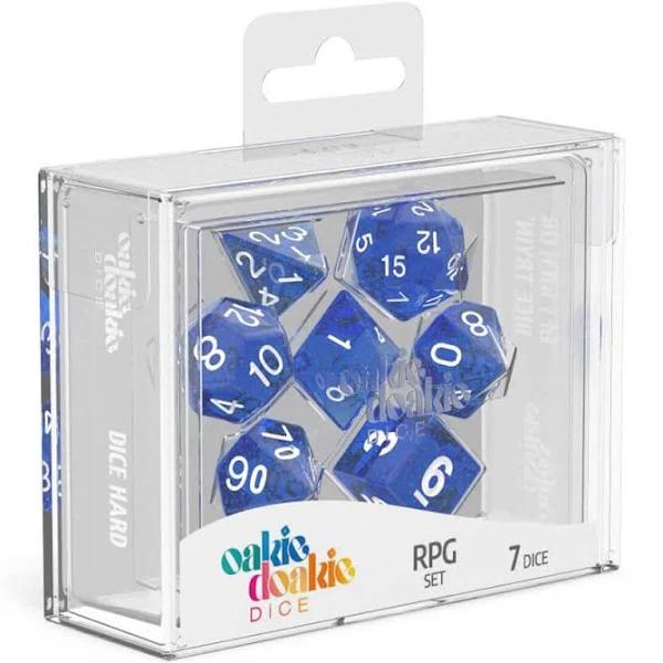 Oakie DOAKIE Dice RPG Set Speckled - Blue (7)