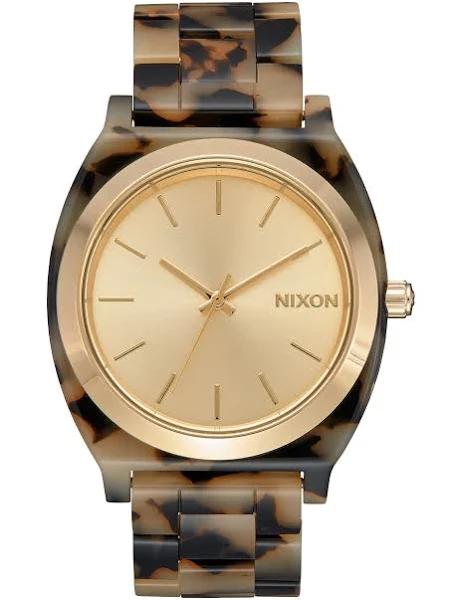 Nixon Time Teller Acetate Watch - Cream Tortoise