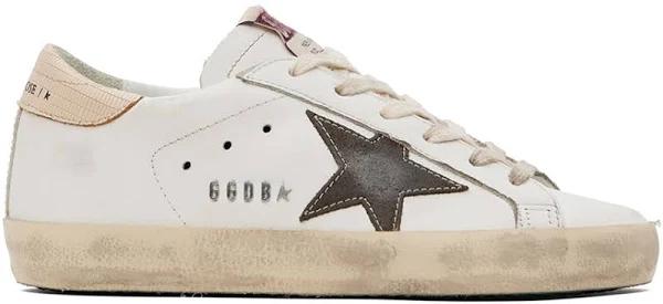 Golden Goose Exclusive White Super-Star Sneakers Women Beige