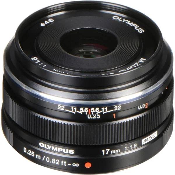 Olympus M.Zuiko 17mm F1.8 Lens - Black