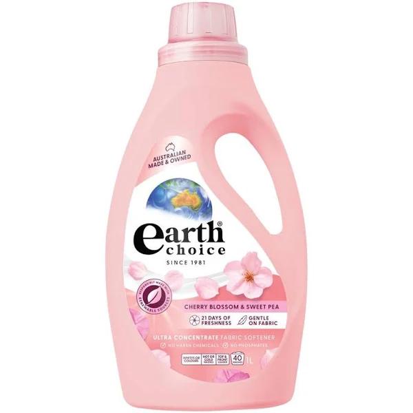 Earth Choice Cherry Blossom Fabric Softener Ultra Concentrate 1L