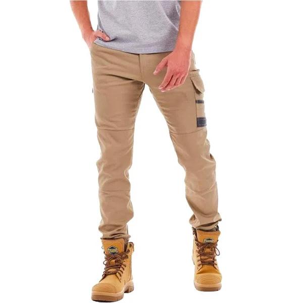 Tradie Pants Size 92 Khaki Flex Cuffed Skinny Pant - MJ3351SE