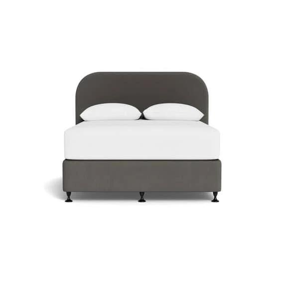 Toorak Rounded Platform Bed With 2 Drawers Steel by Freedom