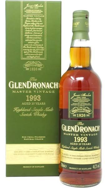 Glendronach 1993 Master Vintage 25 Year Old Single Malt Scotch Whisky