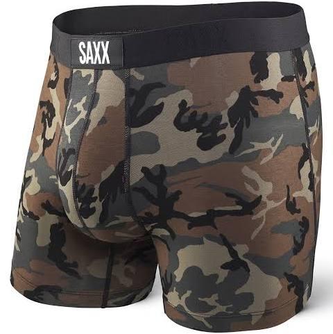 Saxx Underwear Vibe Modern Fit Boxer Shorts - Woodland Camo