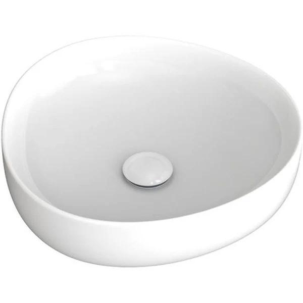 Fienza Pebble Small Above Counter Basin - Gloss White