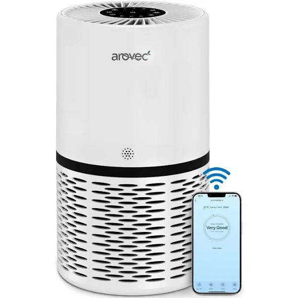 Arovec Air Purifier Smart True Hepa With Air Quality Sensor, AV-P152PRO-S Smart Wifi