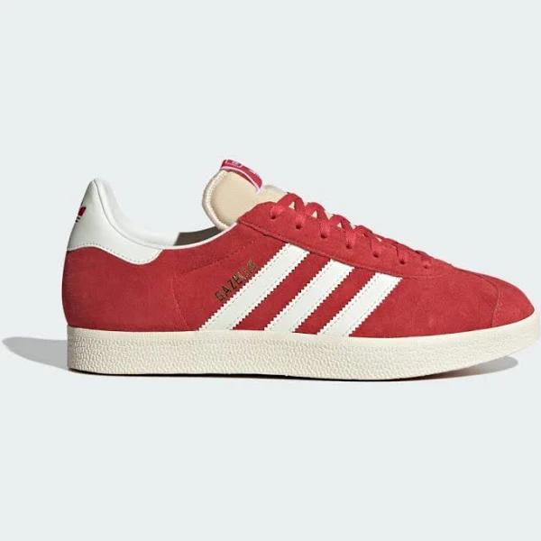 Adidas Originals Gazelle Sneakers in Cranberry and White-Black