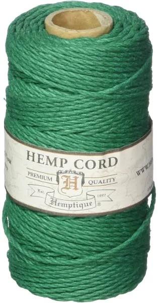 Green 2mm Polished Hemp Twine Hemptique Cord Macrame Bracelet Thread Artisan String 22kg (60m Spool)