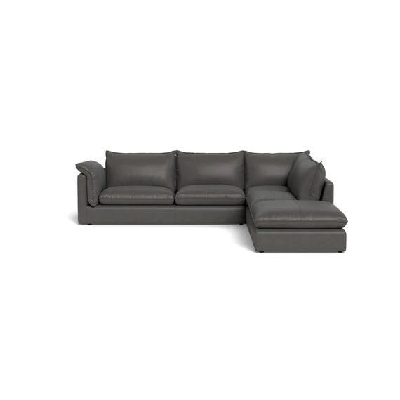 Sorrento Leather Modular Sofa Slate by Freedom, 100% Leather