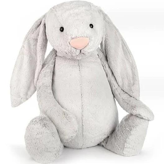 Jellycat Bashful Bunny Silver Really Really Big