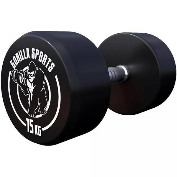 Gorilla Sports Commercial Grade Dumbbell 15kg