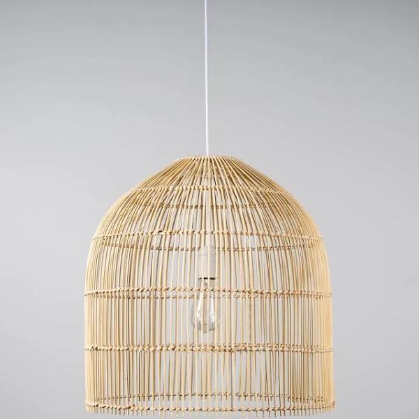 Natural Rattan Cane Wicker Pendant Light - Siena