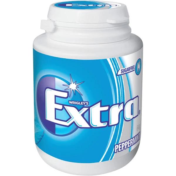 Extra Peppermint Sugar Free Chewing Gum Bottle 64G