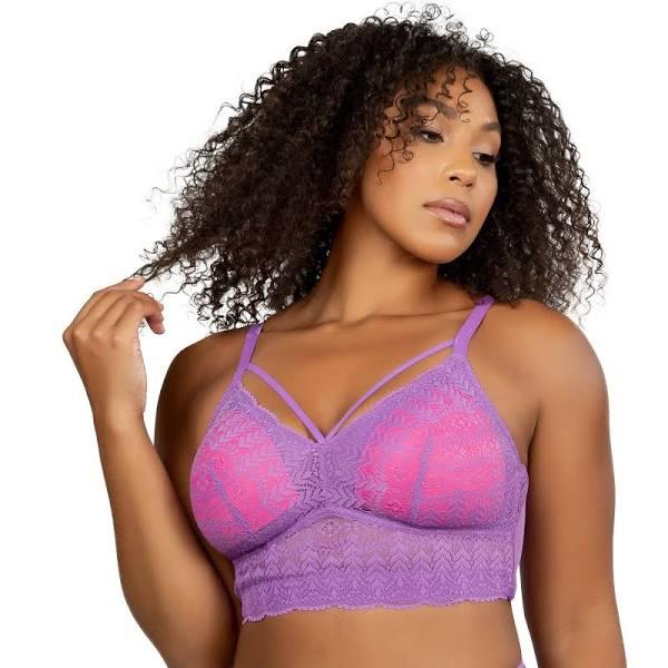 Parfait Mia Wireless Longline Lace Bralette - Light Orchid - 20D