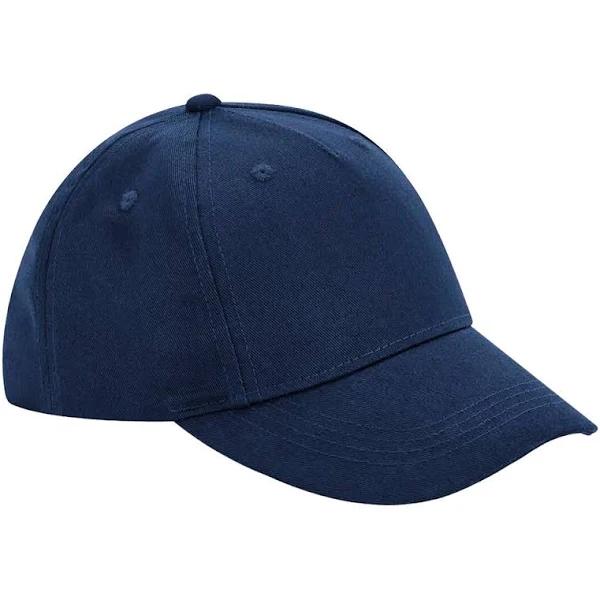 Beechfield Childrens/Kids Organic Cotton 5 Panel Baseball Cap (Navy)