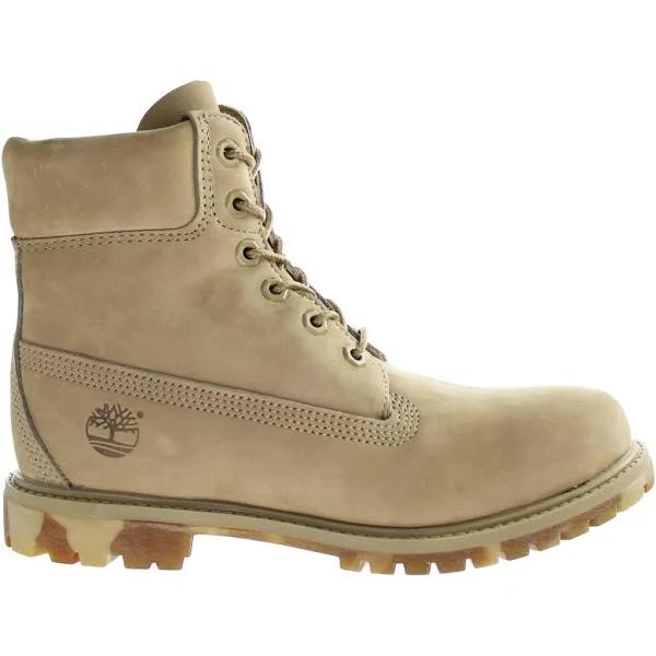 Timberland Premium 6 Inch Beige Womens Boots Leather - Size UK 3.5