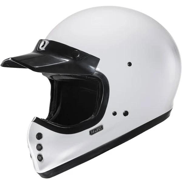 HJC V60 Solid Helmet, White, Size L