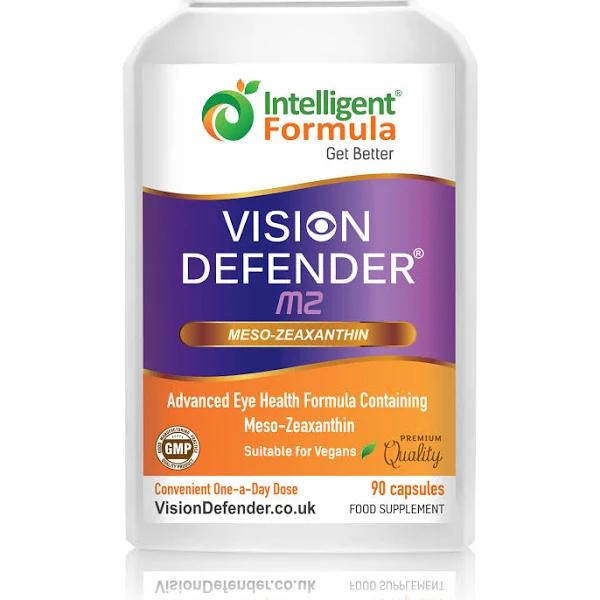 Meso Zeaxanthin Vegan Eye Supplement: Vision Defender MZ- Protect and Improve Ocular Health & Eye Care, High Strength Antioxidant Carotenoid