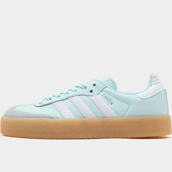 adidas-Sambae Shoes-Women-Almost Blue / Cloud White / Silver Metallic-7