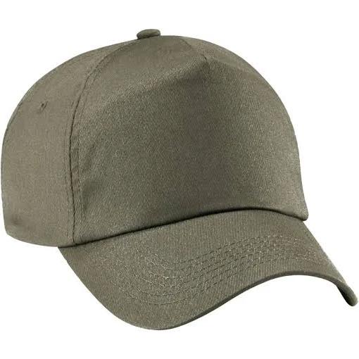 Beechfield Unisex Plain Original 5 Panel Baseball Cap Olive Green One Size