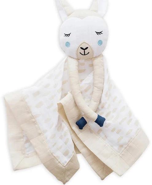 Lulujo: Cotton Muslin Lovie - Llama