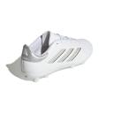 adidas-Copa Pure II League Firm Ground Boots-Kids-Cloud White / Cloud White / Silver Metallic-4