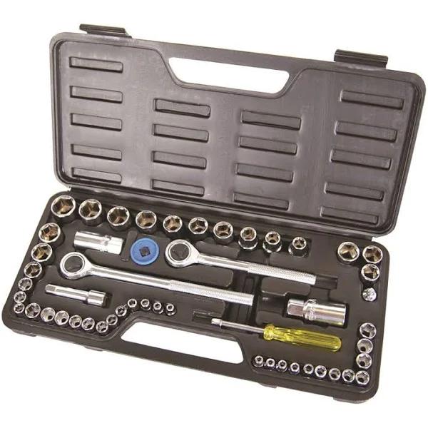 Supatool 1/4", 3/8" & 1/2" Drive Socket Set - 52 Piece