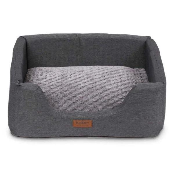 Kazoo Cave Plush Grey Dog Bed X-Large