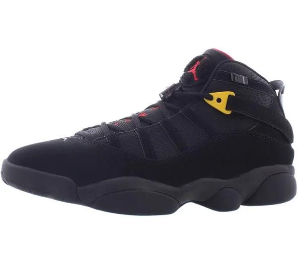 Air Jordan 6 Rings 'Black Red Sulfur' Sneakers | Men's Size 13