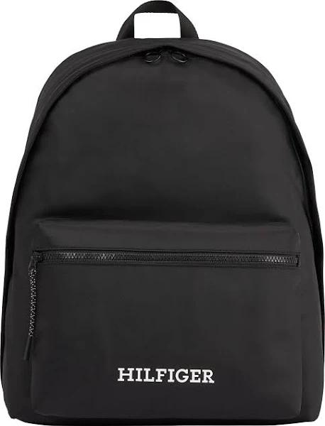 Tommy Hilfiger 16L Monotype Dome Backpack - Black