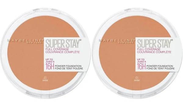 Maybelline Super Stay Full Coverage 16H Powder 9g 30 Sand - 2 Pack