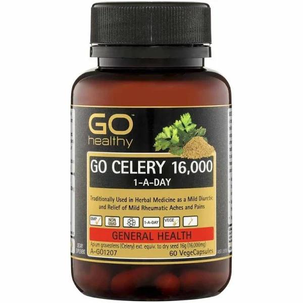 Go Healthy Go Celery 16000mg 1-A-Day 60 VegeCapsules