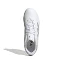 adidas-Copa Pure II League Firm Ground Boots-Kids-Cloud White / Cloud White / Silver Metallic-4