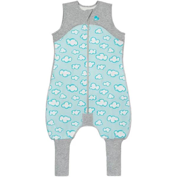 Love to Dream Organic Sleep Suit 0.2 TOG - Turquoise Clouds / 3 Years