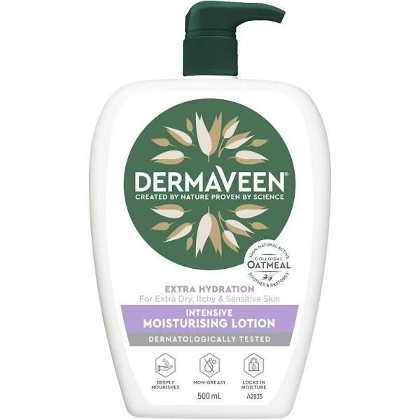 DermaVeen Extra Hydration Intensive Moisturising Lotion For Extra Dry, Itchy & Sensitive Skin 500ml