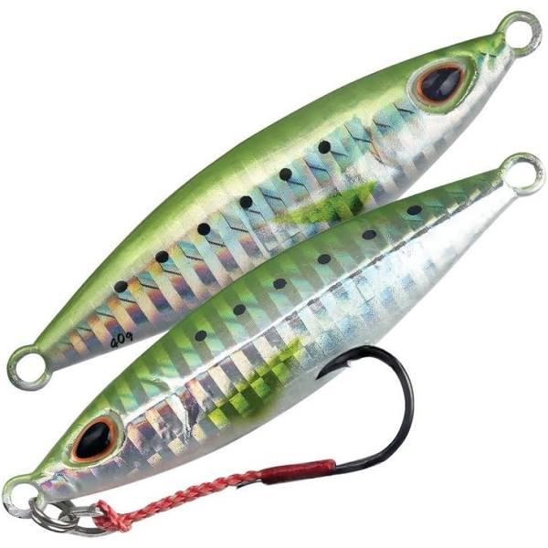 30gm Storm Gomoku Koika Jig - Slow Pitch Jig Fishing Lure - Green Sardine