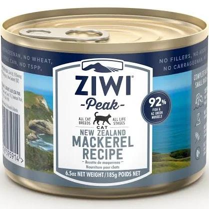 Ziwi Peak Mackerel Cat Food Can - 185 Grams