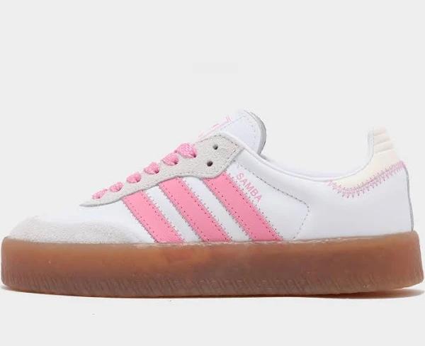 adidas-Sambae Shoes-Women-Cloud White / Bliss Pink / Off White-5