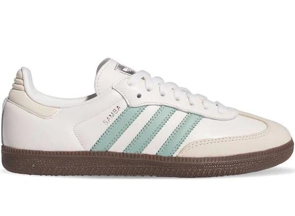 Adidas Samba OG Womens - Cloud White/Hazy Green/Wonder White 5.5