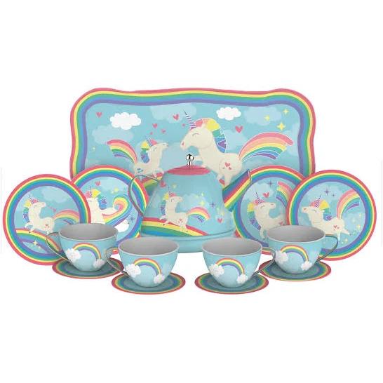 Schylling - Unicorn Tin Tea Set