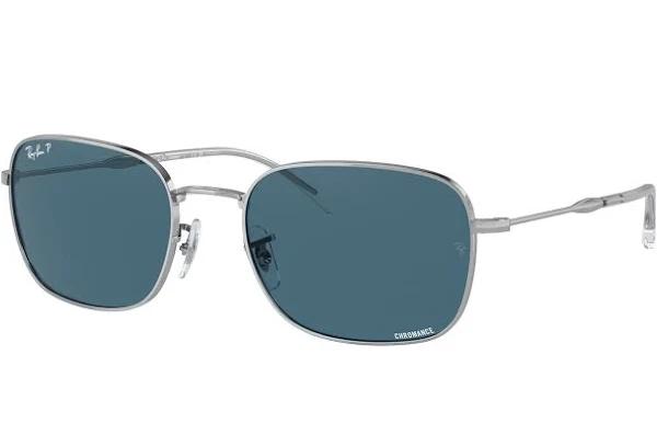 Ray-Ban RB3706 Silver - Unisex Sunglasses, Blue Lens