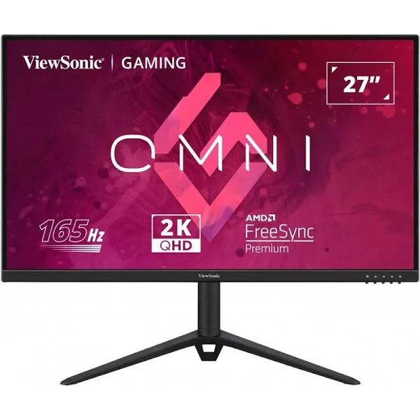 ViewSonic Omni VX2728J-2K 27 Inch Gaming Monitor QHD 2560 x 1440 (2K) 165Hz 1ms IPS w/ FreeSync Premium, Advanced Ergonomics, HDMI, DP