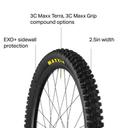 Maxxis Assegai Folding Tyre - Black 3C/EXO+/TR 27.5 x 2.6