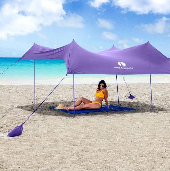 Red Suricata Family Beach Tent & Beach Canopy, UPF50 Sun Beach Shade,