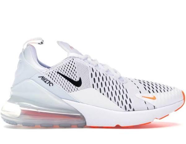 Nike Air Max 270 White Black Total Orange