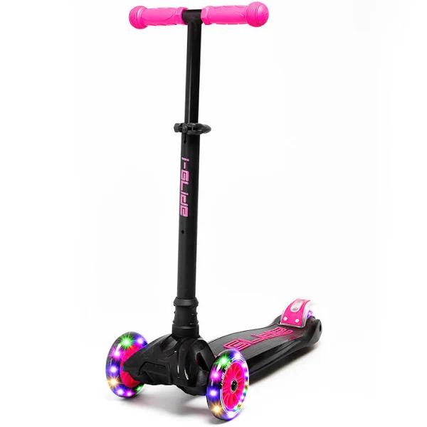 I-GLIDE 3 Wheel Kids Scooter Black/Pink